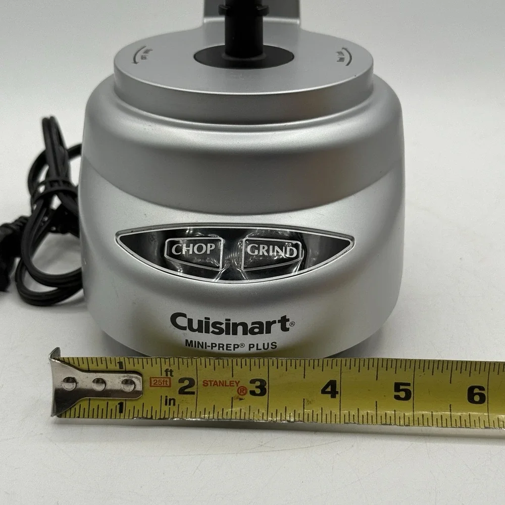 Cuisinart Mini-Prep Plus Food Processor DLC-2A‎ Chopper Motor Silver Base Tested